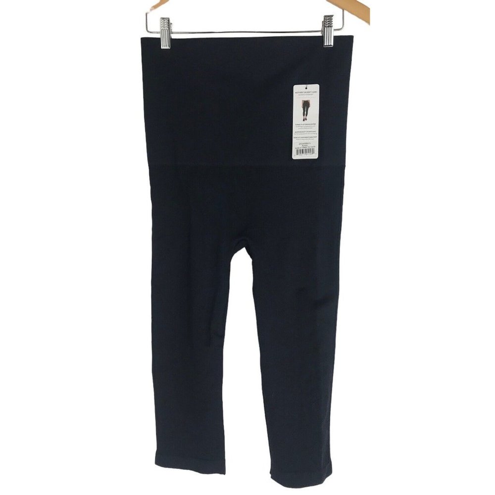 Belly Bandit Pants Women Size Large L Black Mother Legging Capri Stretch Yoga